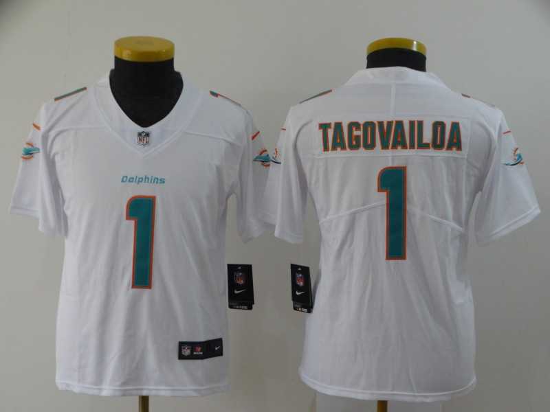 Youth Nike Dolphins 1 Tua Tagovailoa White 2020 NFL Draft First Round Pick Vapor Untouchable Limited Jersey,We sell and wholesale Youth Nike Dolphins 1 Tua Tagovailoa White 2020 NFL Draft First Round Pick Vapor Untouchable Limited Jersey on line form chian!